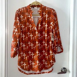 Beautiful color orange blouse